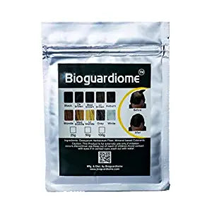 Bioguardiome Hair Building Fiber Refill Bag (Black, 25 gm) Front View